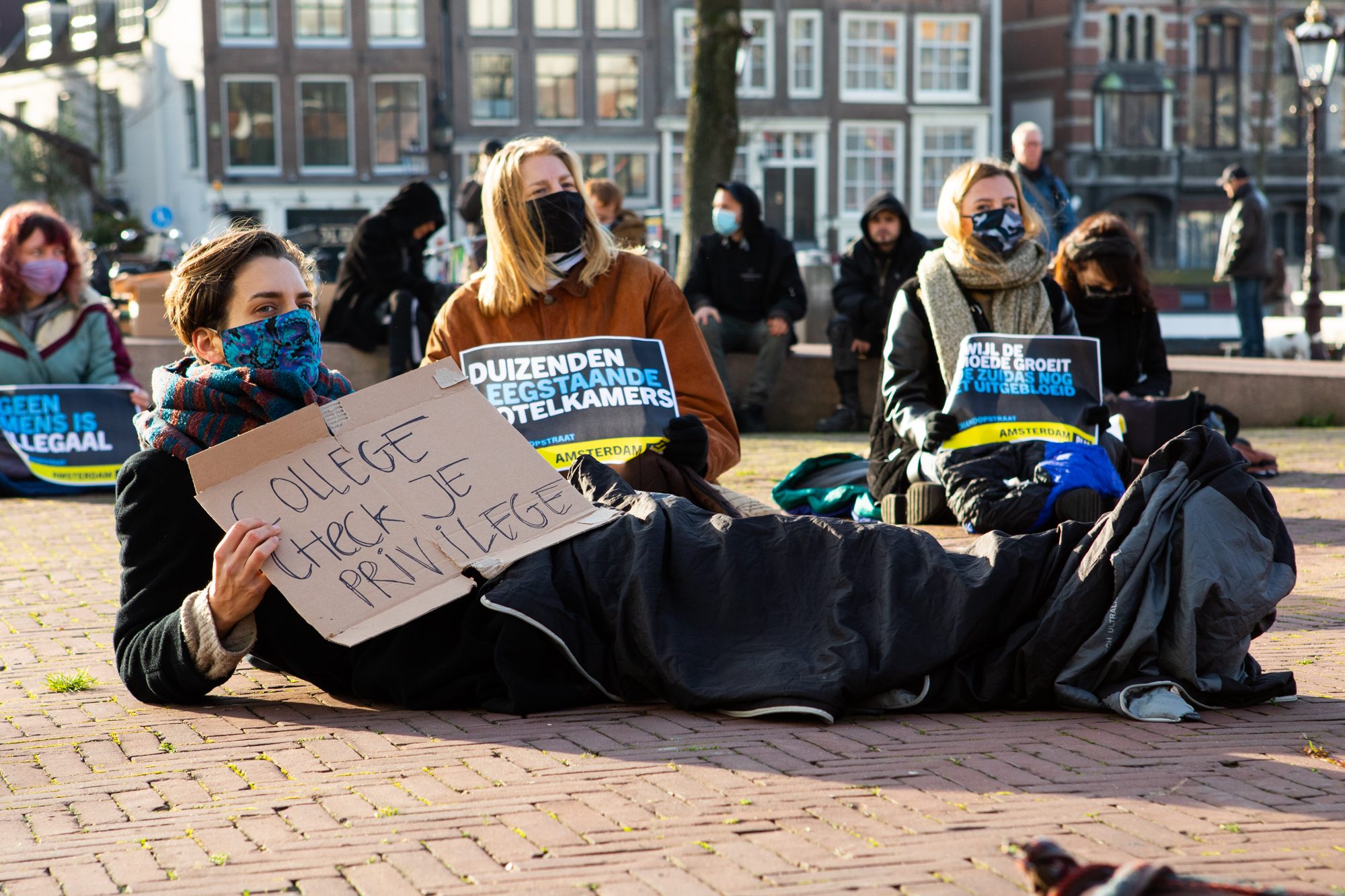 Demonstratie Stopera voor dak- en thuislozen