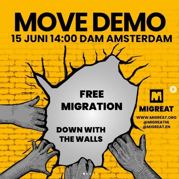 MOVE DEMO 15 juni: VRIJE MIGRATIE voor iedereen