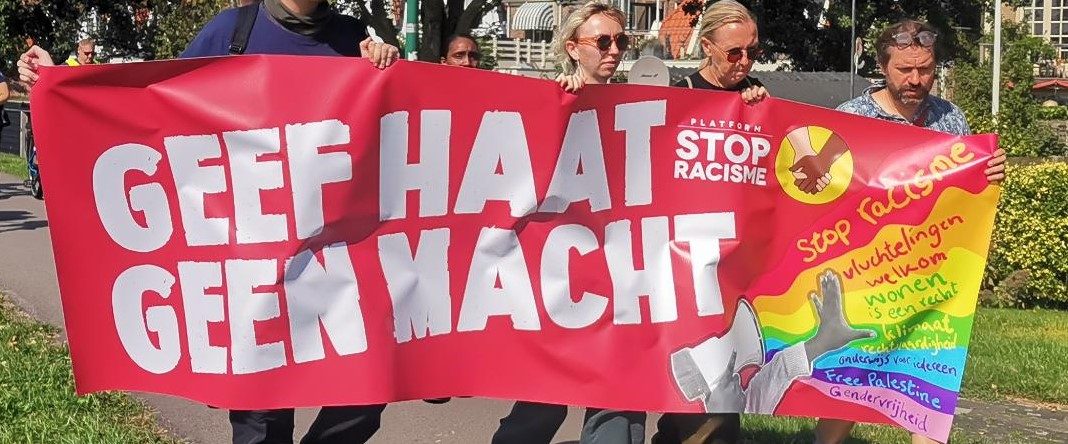 Demonstratie tegen extreeem rechts kabinet 22 september