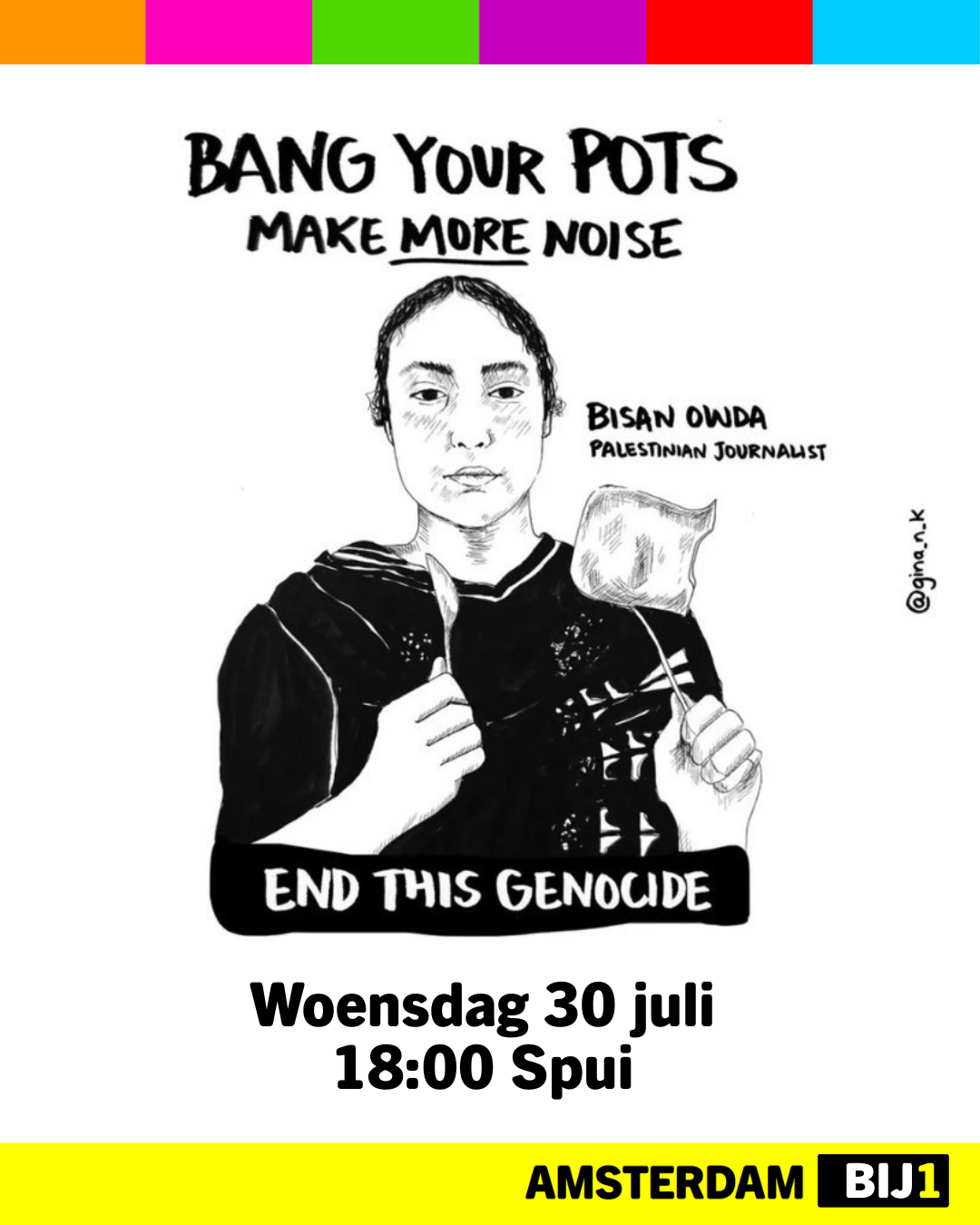 Actie 30 juli Stop the genocide