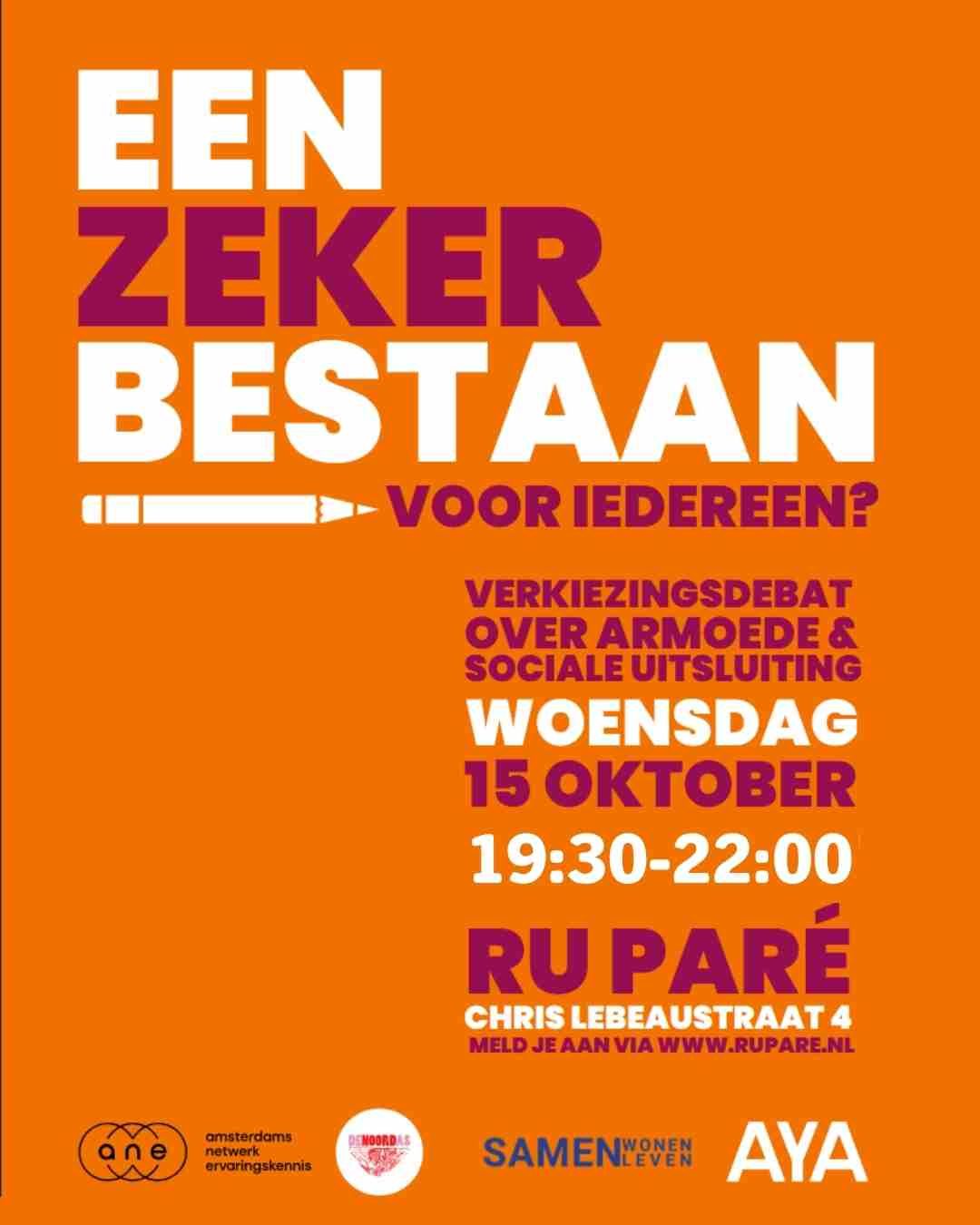 Verkiezingsdebat Armoede en Sociale uitsluiting met Tofik Dibi